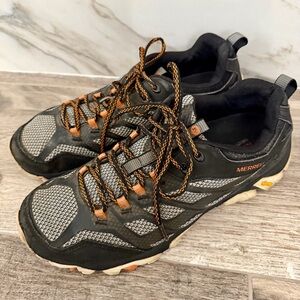 Merrell Men's Black and Gray Athletic Shoes